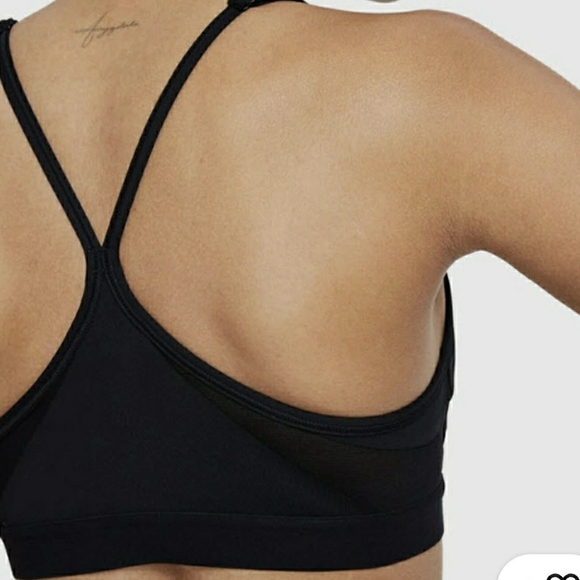 Nike Sports Bra Dry Fit Women's Dark Gray Size LARGE - Picture 2 of 6